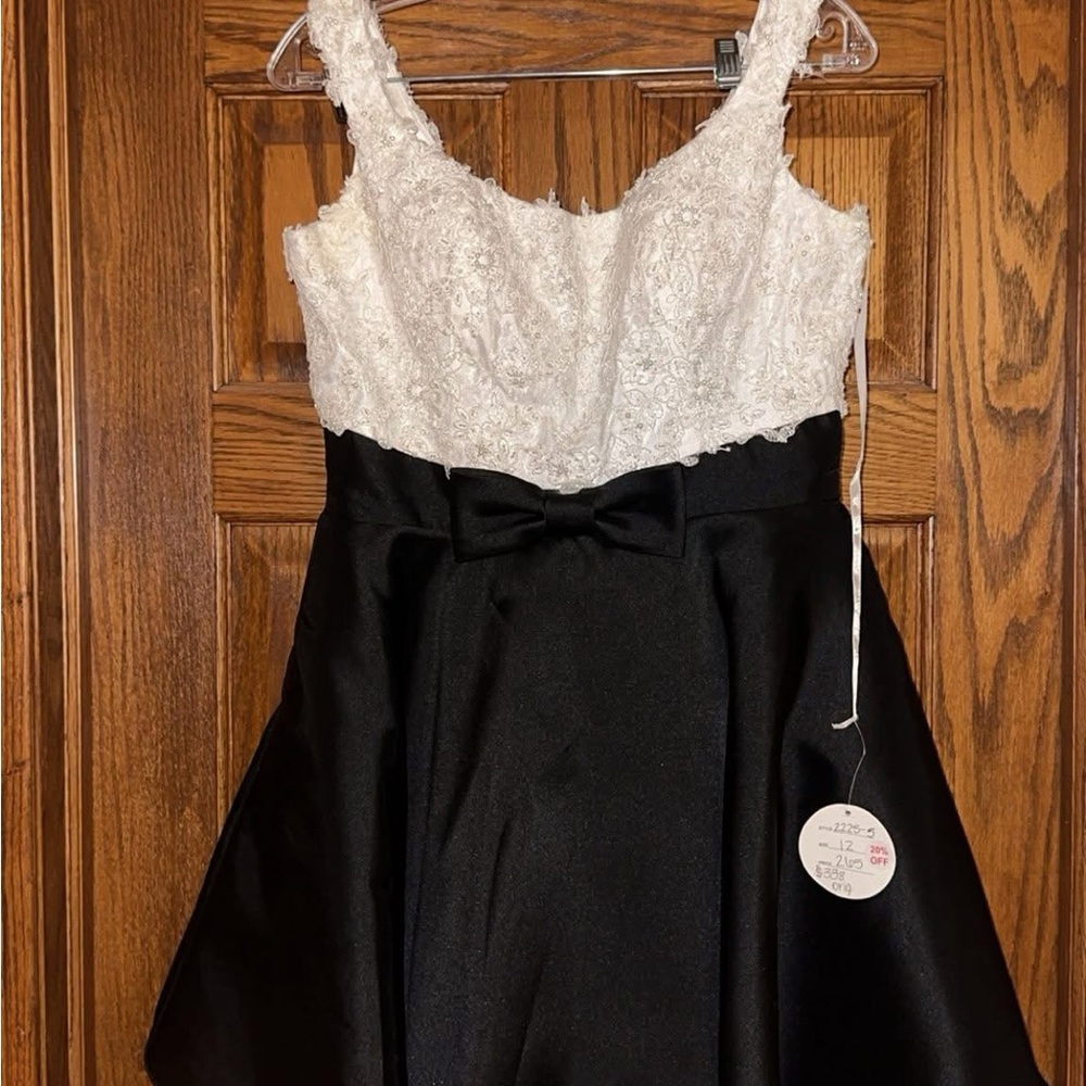 Elegant Black and White dress